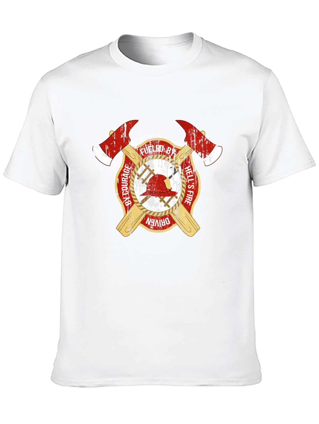 Fueled By Courage Firefighter T-Shirt