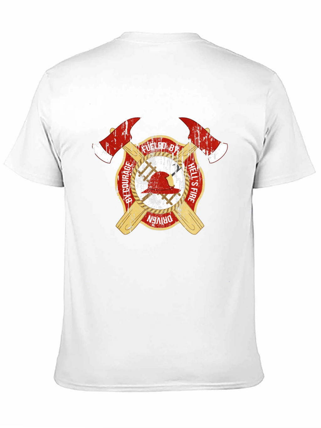 Fueled By Courage Firefighter T-Shirt