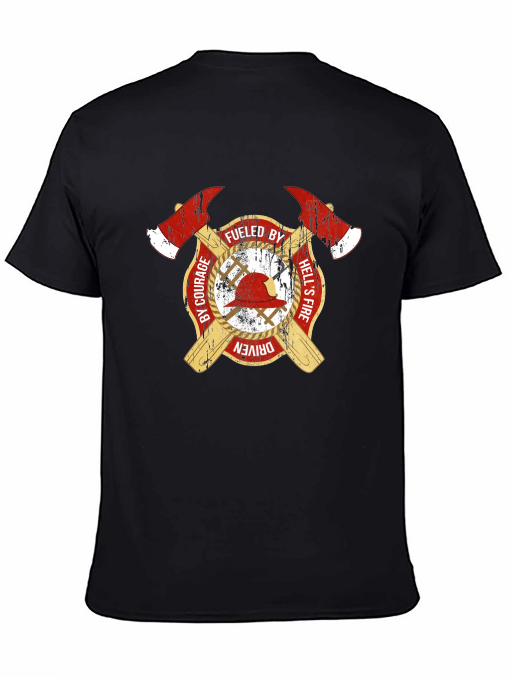 Fueled By Courage Firefighter T-Shirt