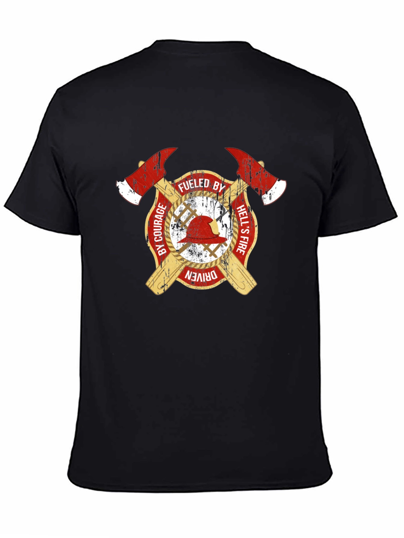 Fueled By Courage Firefighter T-Shirt