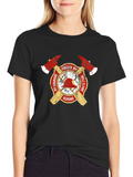 Fueled By Courage Firefighter T-Shirt