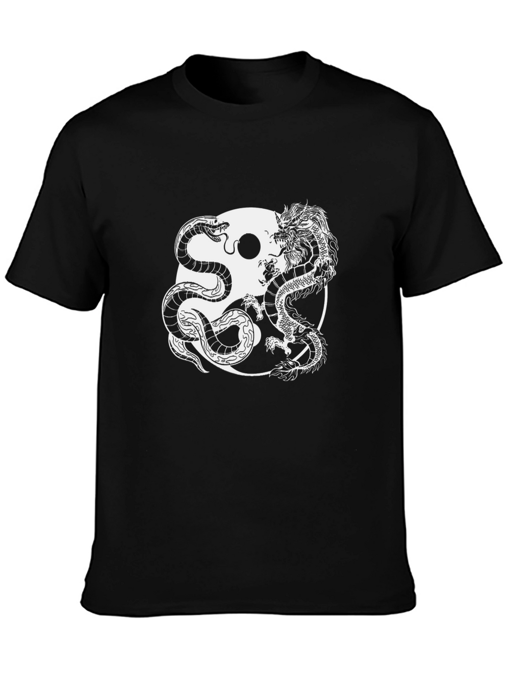 Yin Yang Dragon & Snake Graphic Tee
