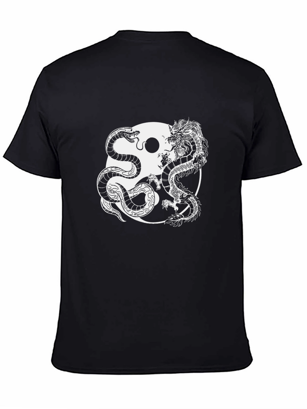 Yin Yang Dragon & Snake Graphic Tee