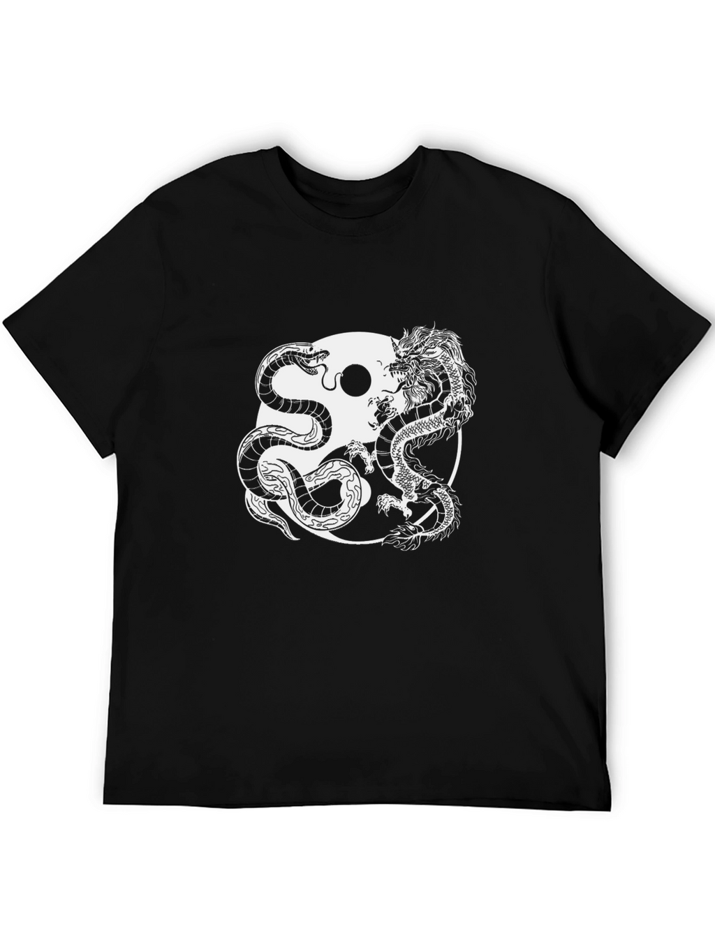 Yin Yang Dragon & Snake Graphic Tee