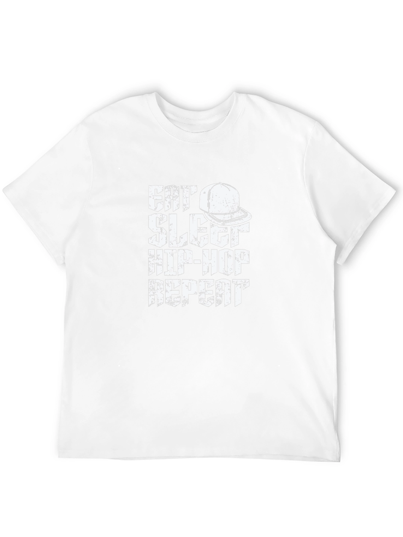 Eat Sleep Hip-Hop Repeat Black Graphic Tee