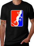 Gecko Logo T-Shirt - Red White & Blue