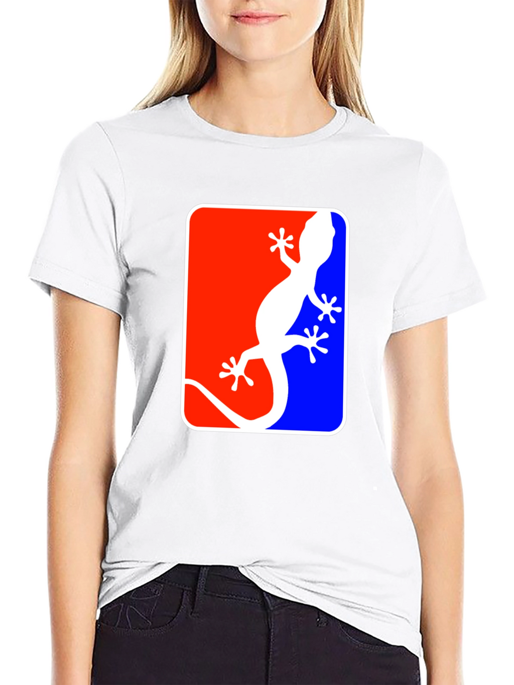 Gecko Logo T-Shirt - Red White & Blue