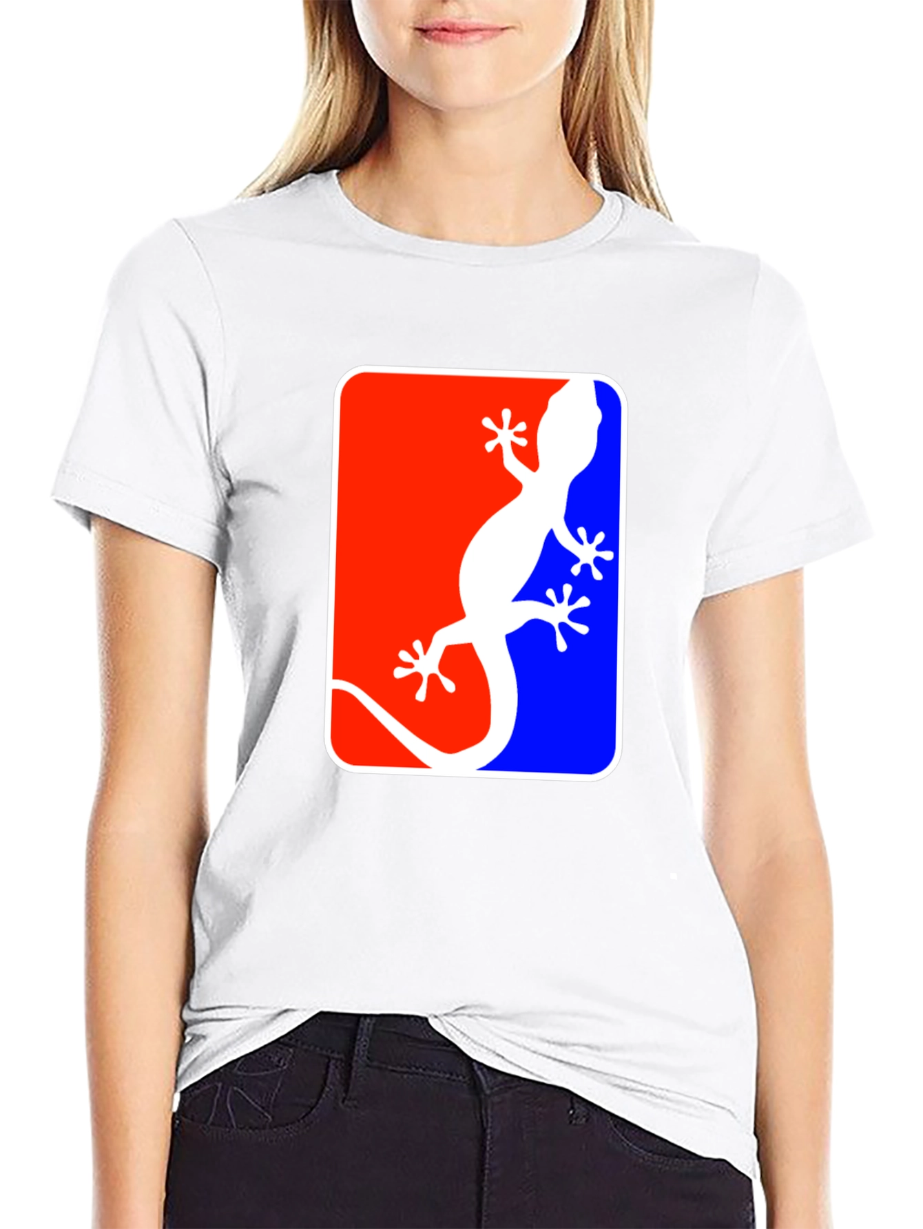 Gecko Logo T-Shirt - Red White & Blue