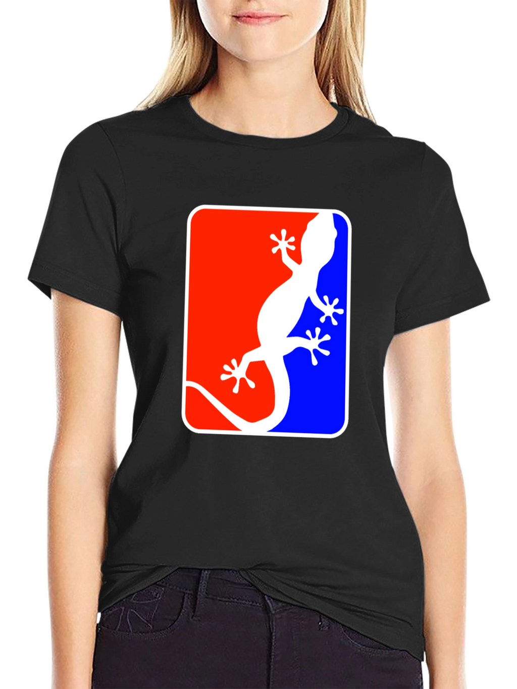 Gecko Logo T-Shirt - Red White & Blue