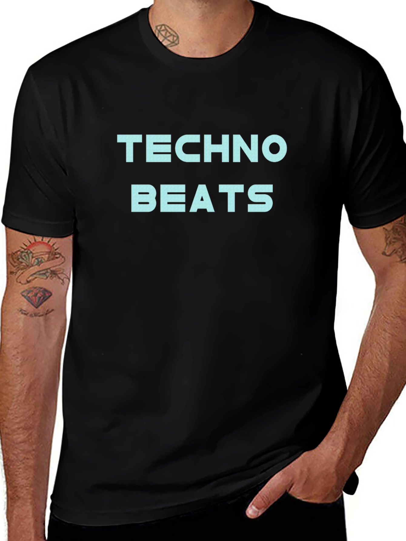 Techno Beats Graphic Tee - Stylish Music Lover Shirt