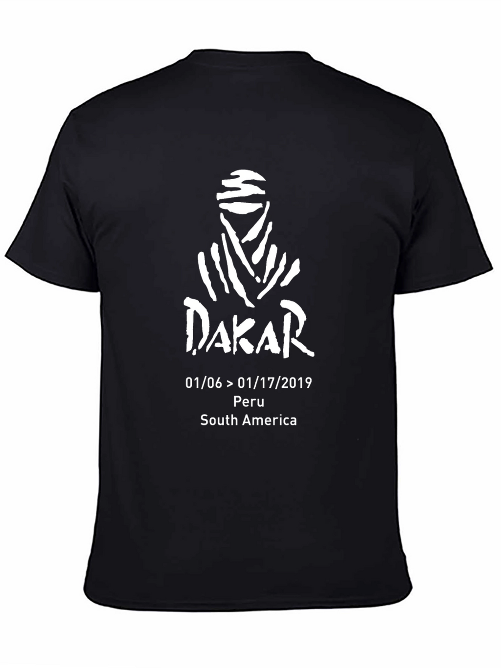 Dakar 2019 Peru South America Black T-Shirt