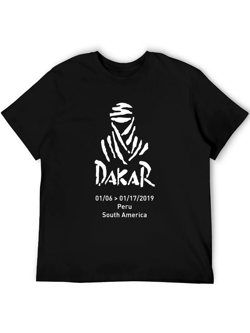 Dakar 2019 Peru South America Black T-Shirt