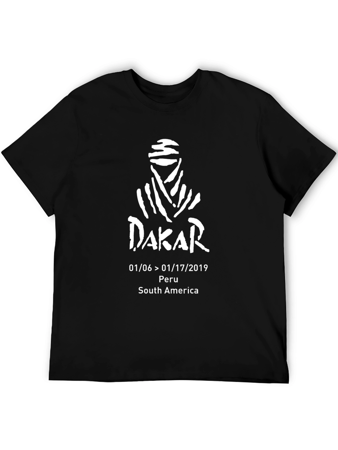Dakar 2019 Peru South America Black T-Shirt