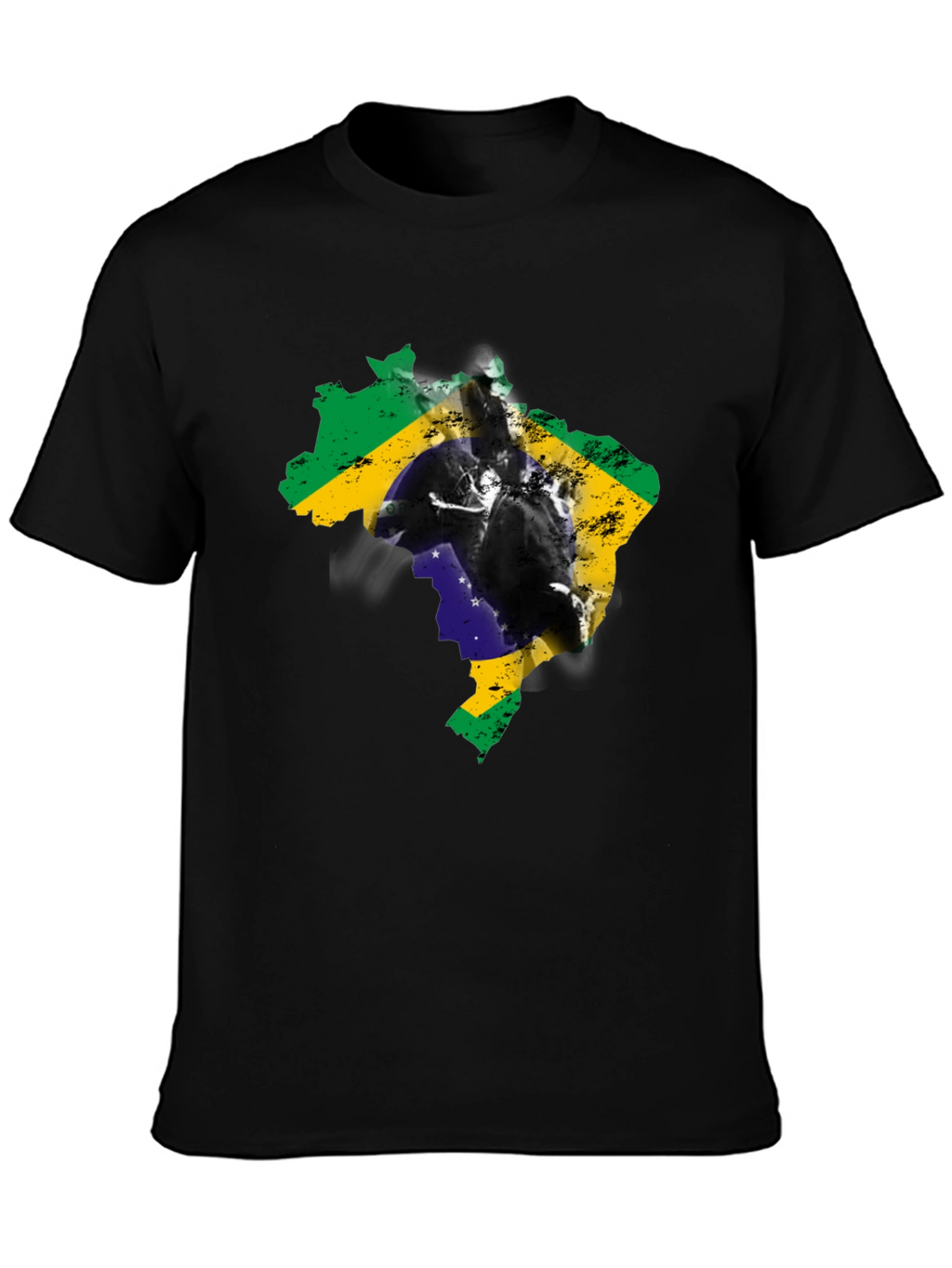 Brazil Flag Silhouette Graphic Tee