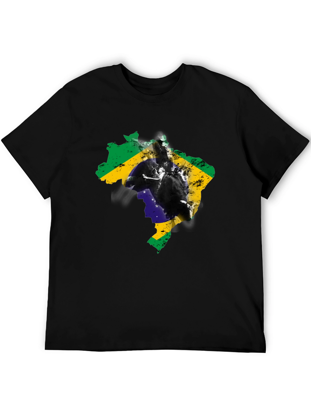 Brazil Flag Silhouette Graphic Tee
