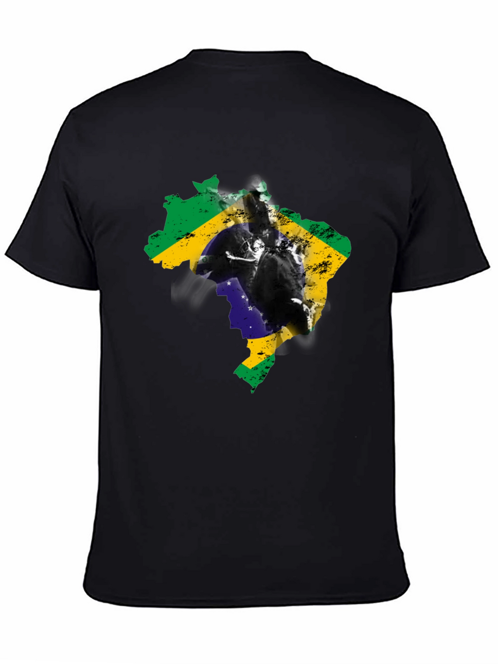 Brazil Flag Silhouette Graphic Tee