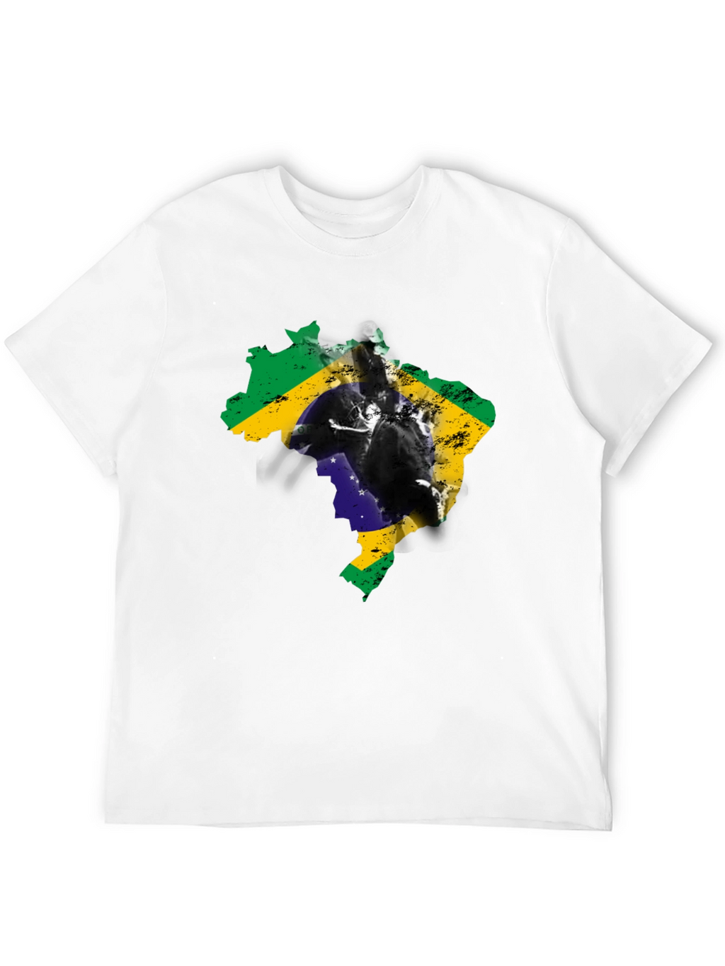 Brazil Flag Silhouette Graphic Tee
