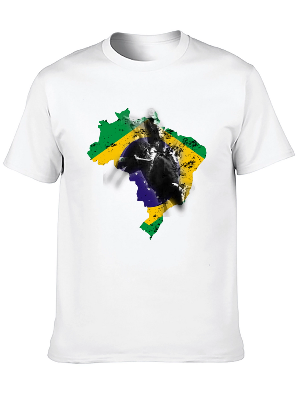 Brazil Flag Silhouette Graphic Tee