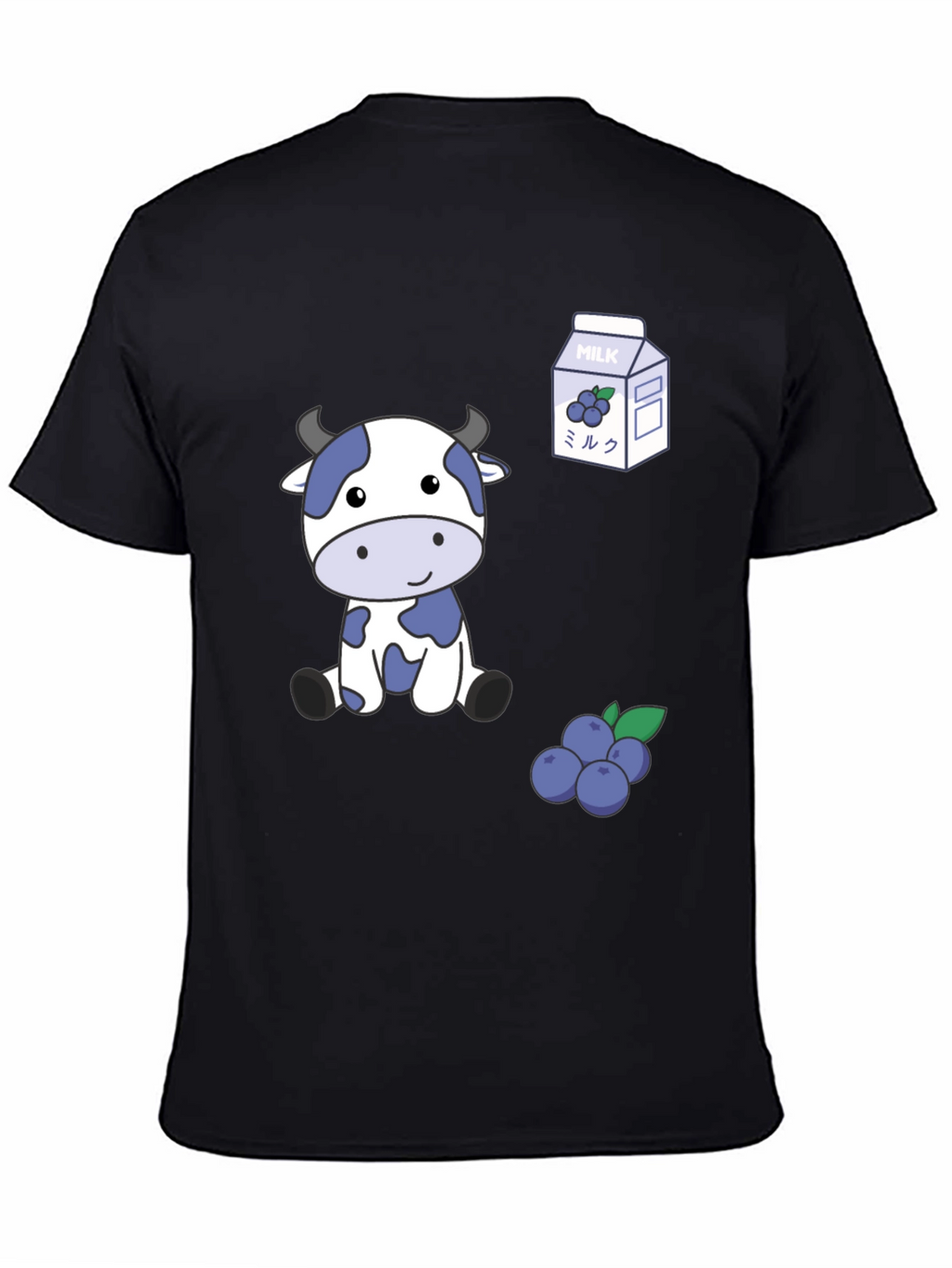 Blue Cow & Blueberry Milk T-Shirt