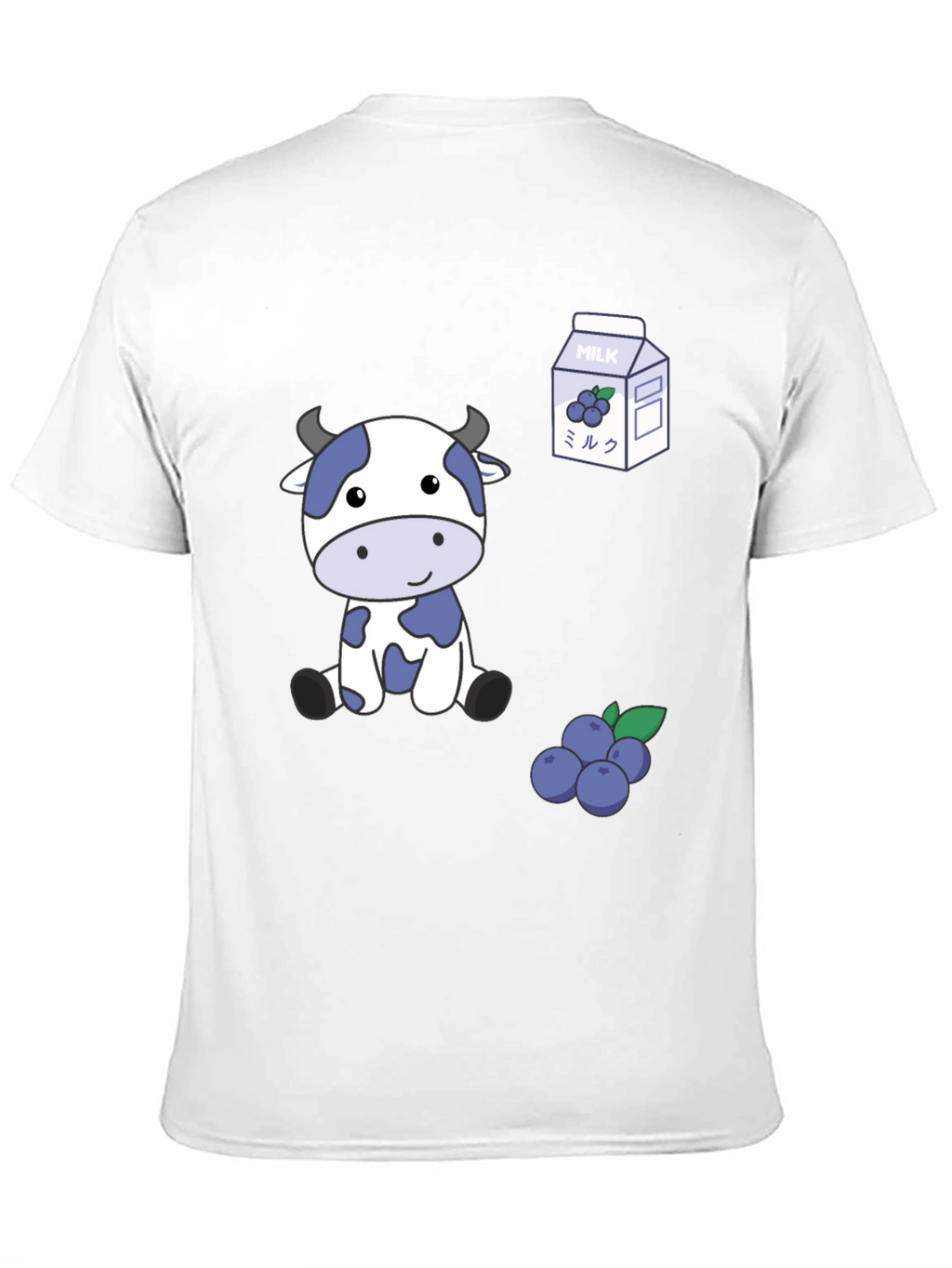 Blue Cow & Blueberry Milk T-Shirt