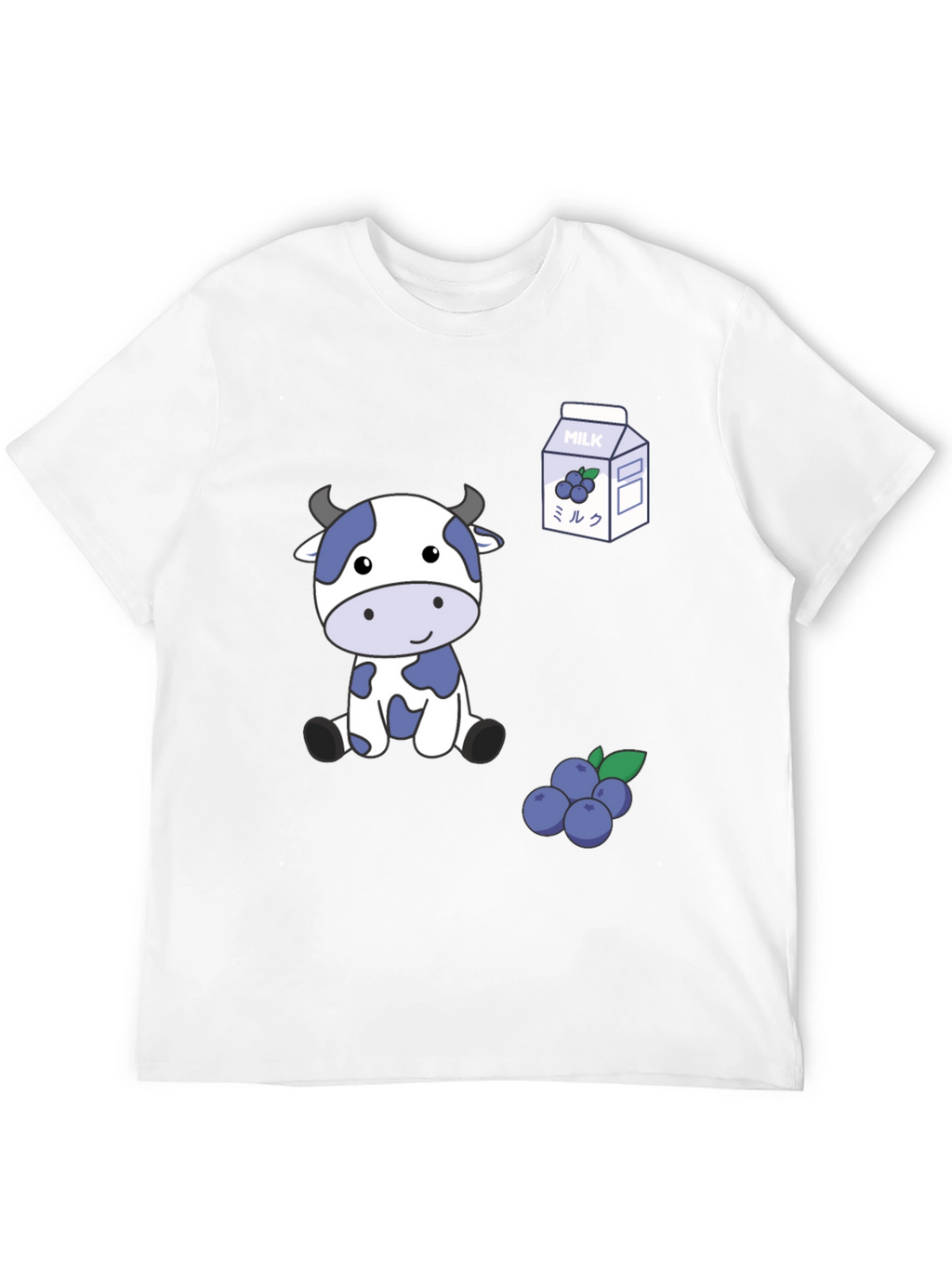 Blue Cow & Blueberry Milk T-Shirt