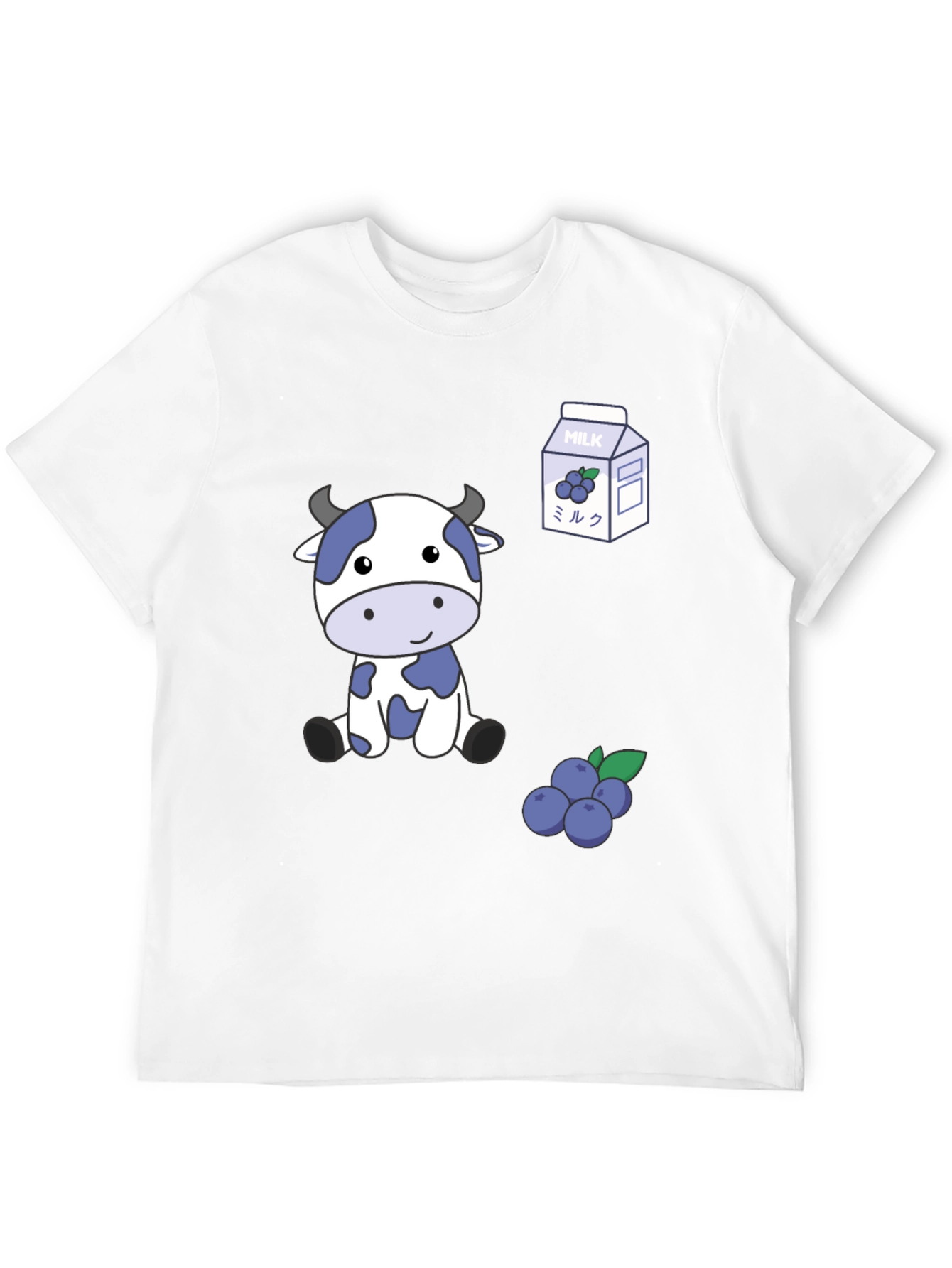 Blue Cow & Blueberry Milk T-Shirt