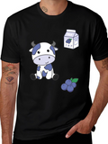 Blue Cow & Blueberry Milk T-Shirt