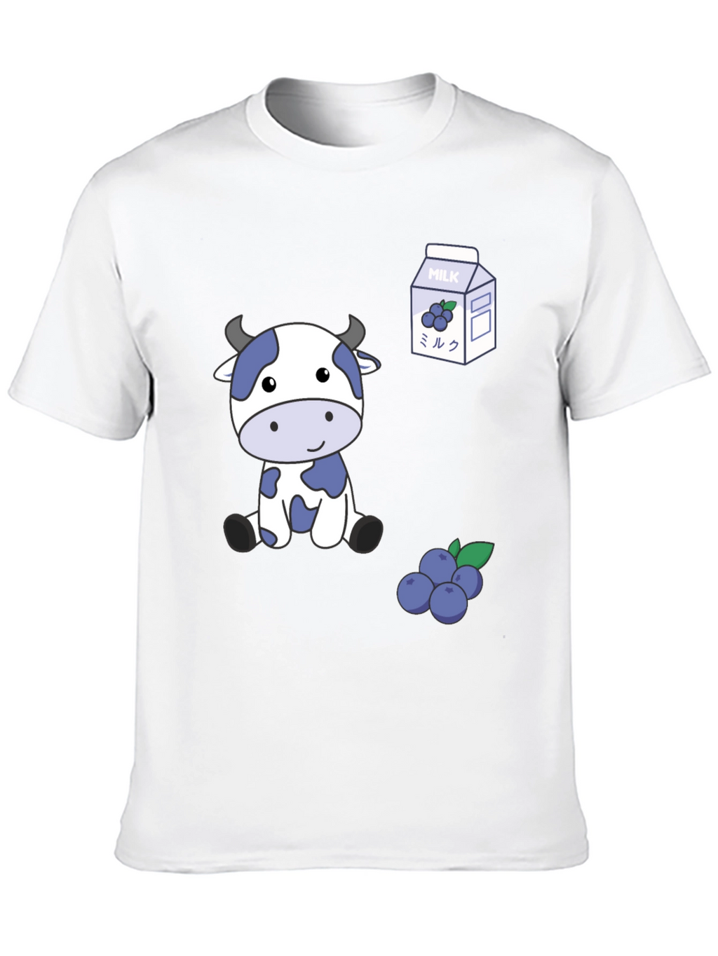 Blue Cow & Blueberry Milk T-Shirt
