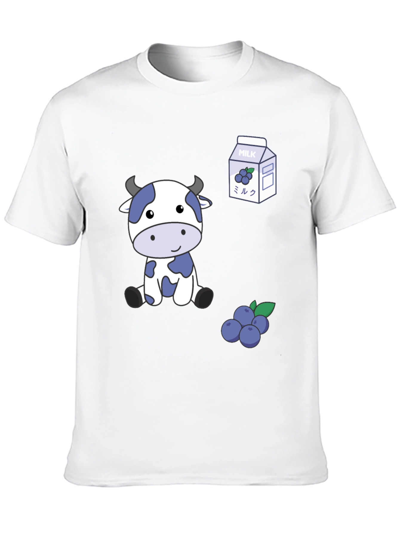 Blue Cow & Blueberry Milk T-Shirt