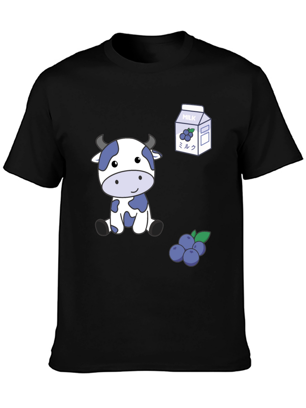 Blue Cow & Blueberry Milk T-Shirt