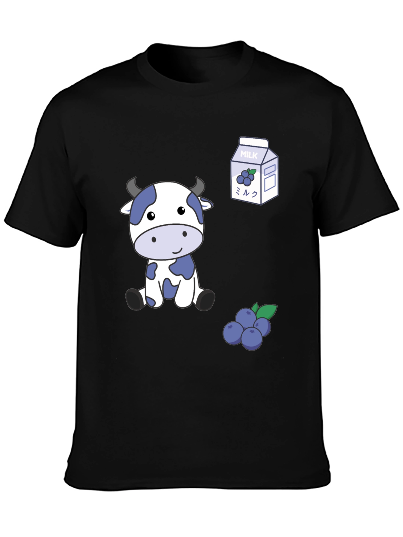 Blue Cow & Blueberry Milk T-Shirt