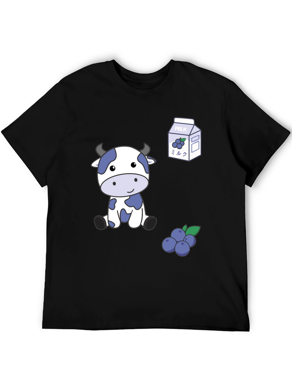 Blue Cow & Blueberry Milk T-Shirt