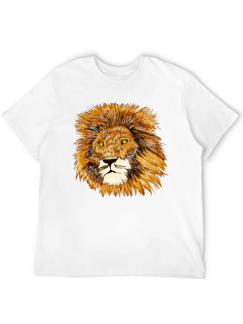 Lion Graphic Tee - Black Cotton Comfort
