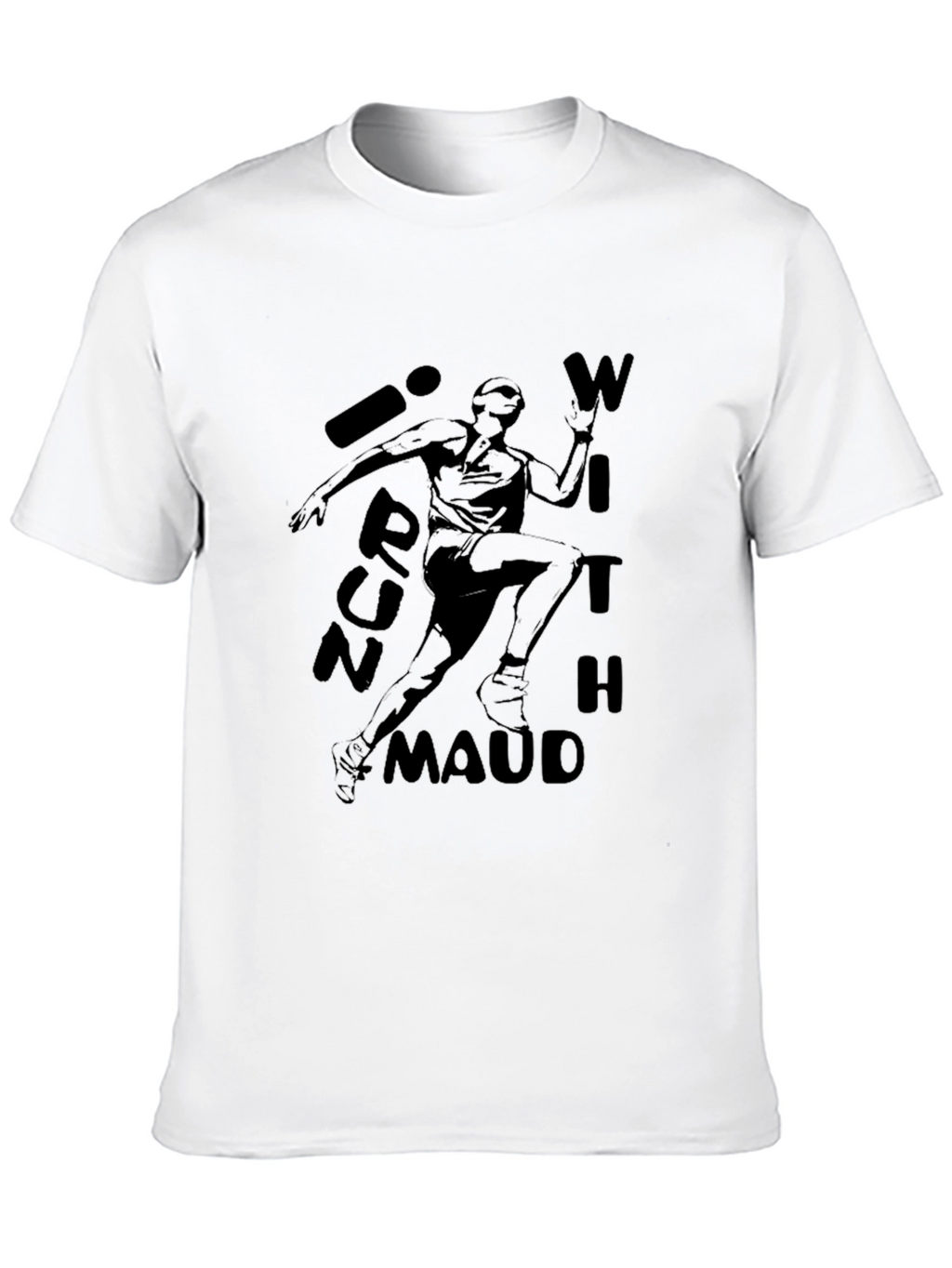 Run With Maud Black Graphic T-Shirt