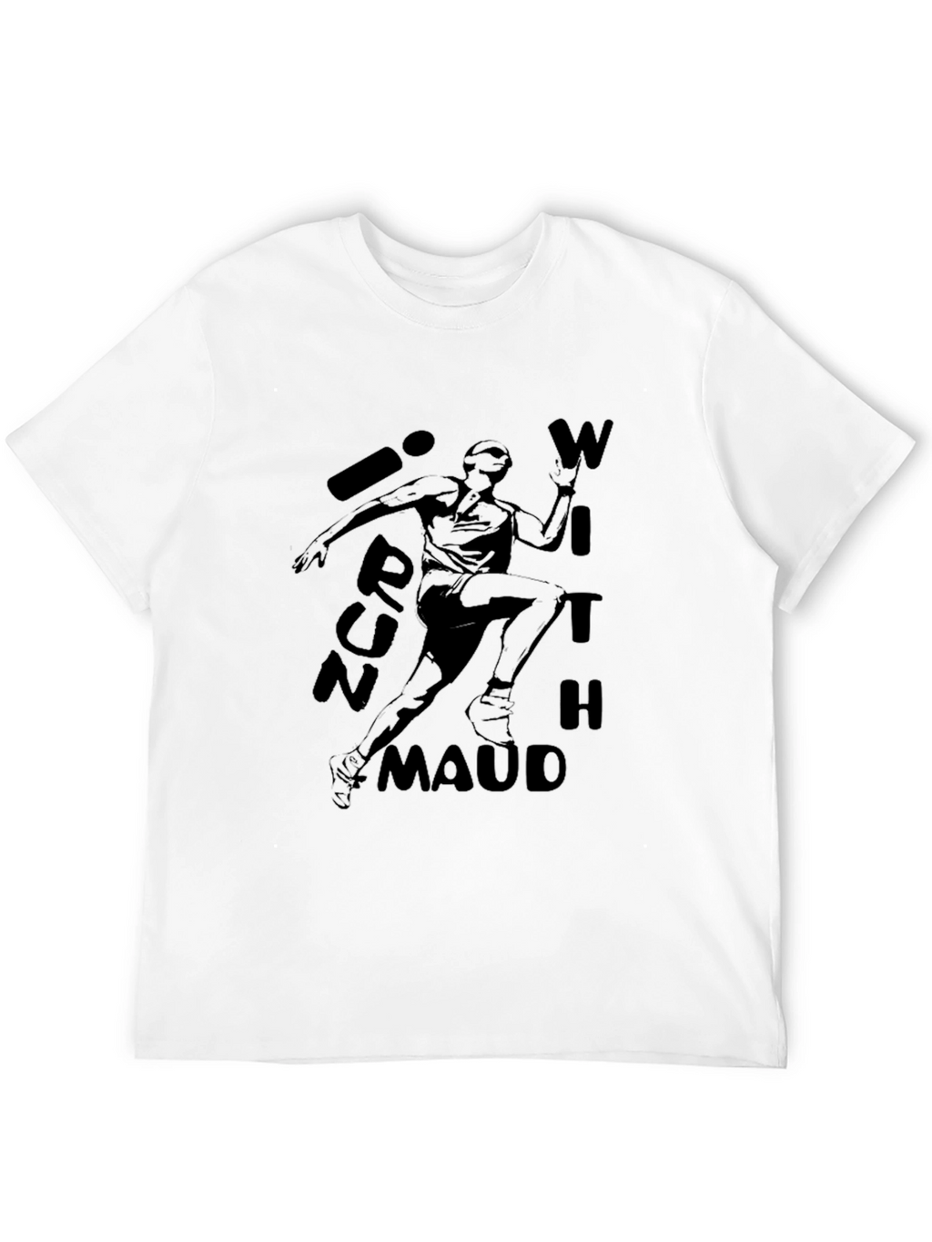 Run With Maud Black Graphic T-Shirt