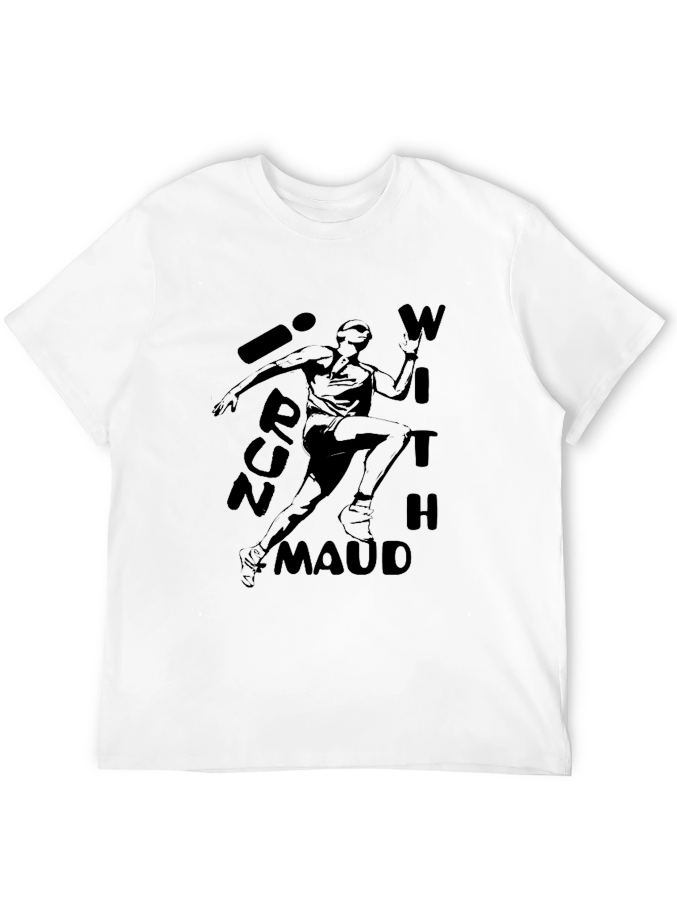 Run With Maud Black Graphic T-Shirt