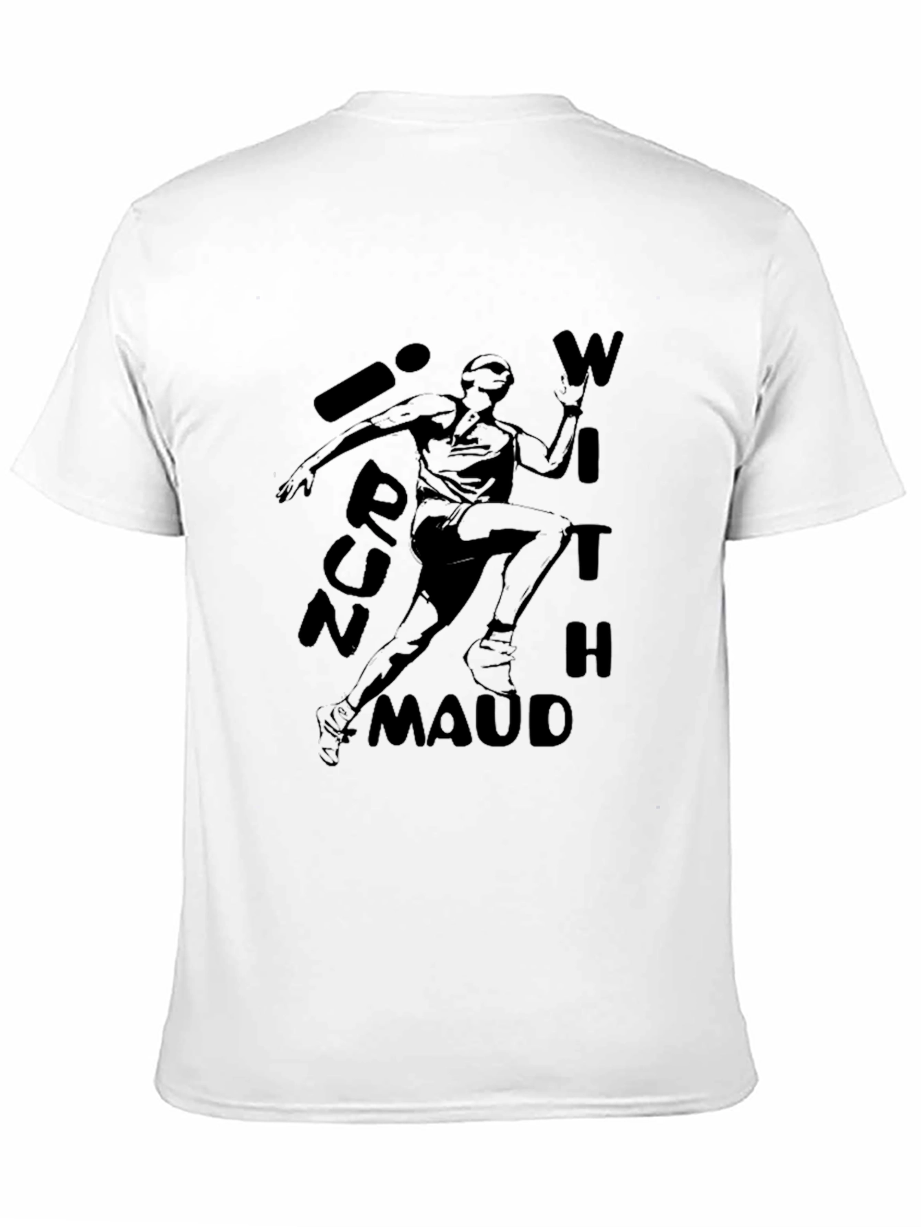 Run With Maud Black Graphic T-Shirt