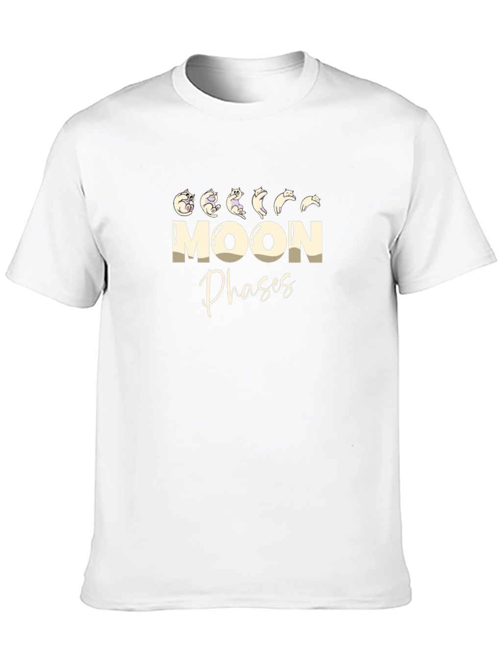 Moon Phases Cat T-Shirt