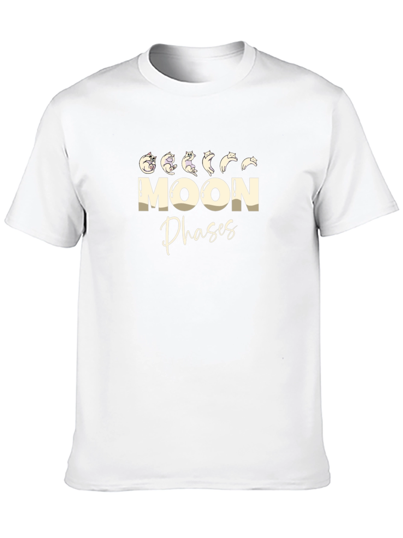 Moon Phases Cat T-Shirt