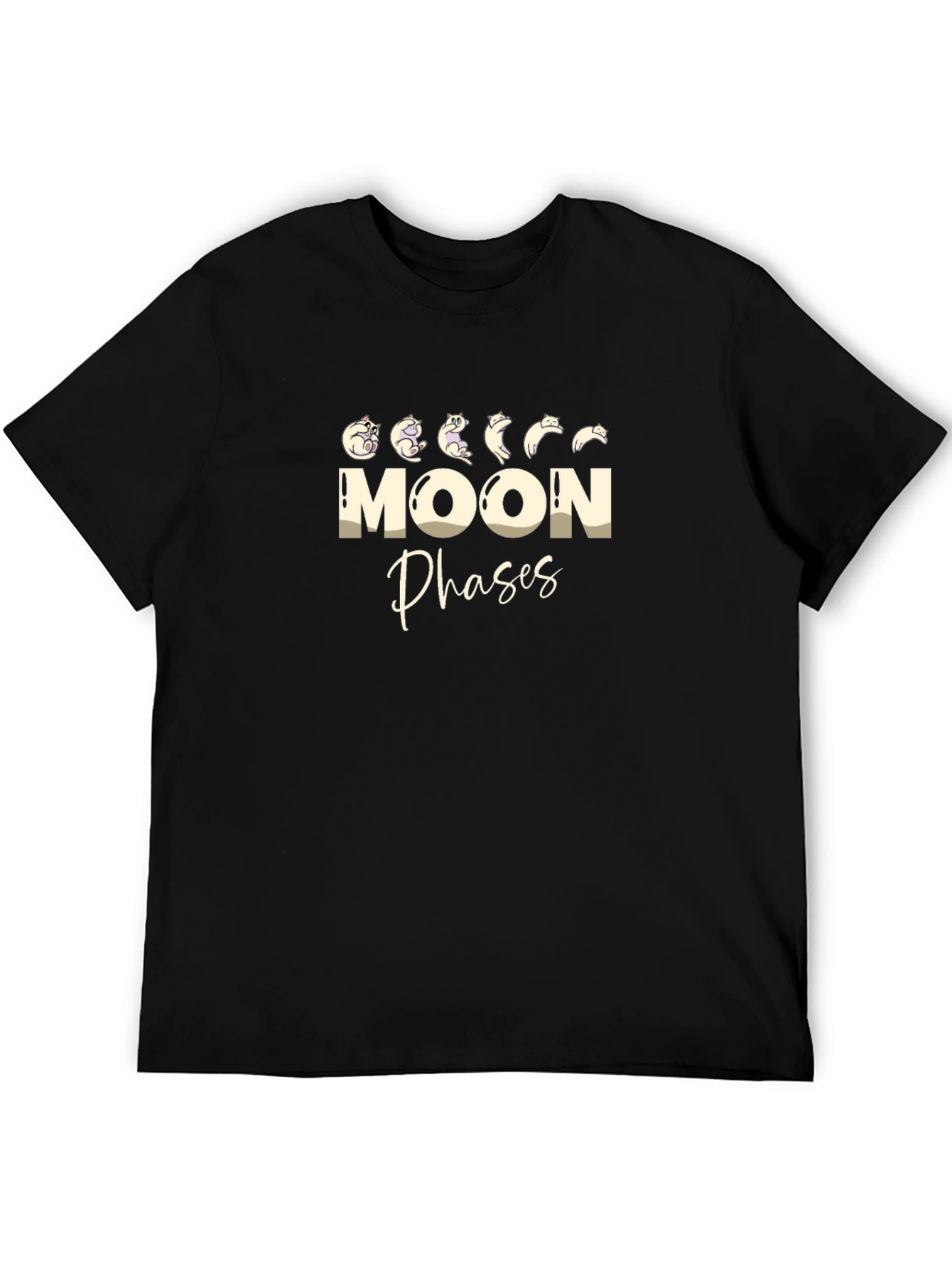 Moon Phases Cat T-Shirt