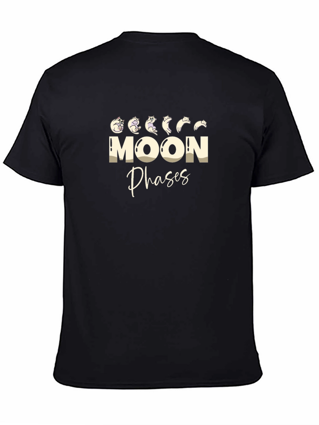 Moon Phases Cat T-Shirt