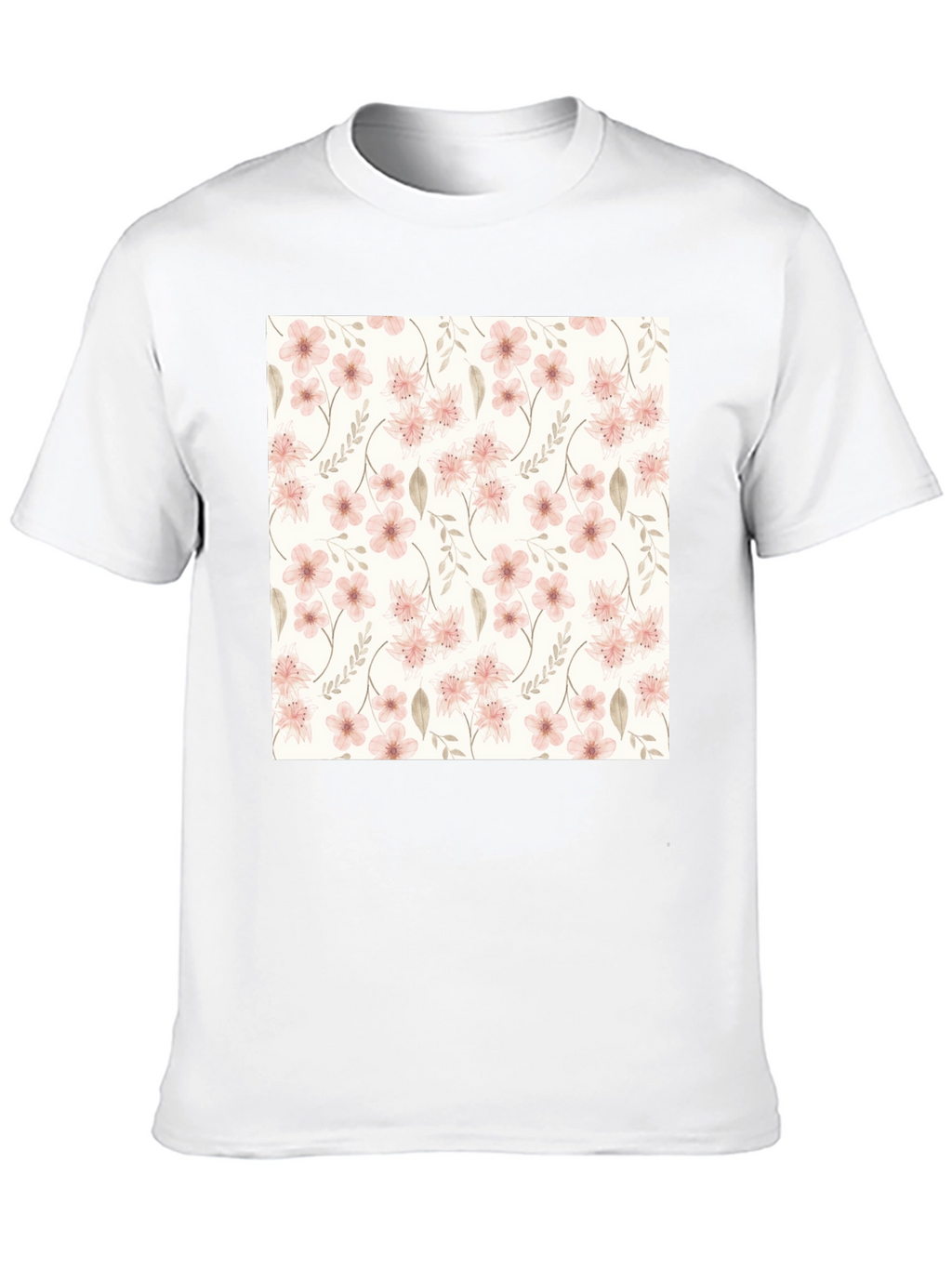 Floral Pattern Black T-Shirt - Stylish Casual Wear