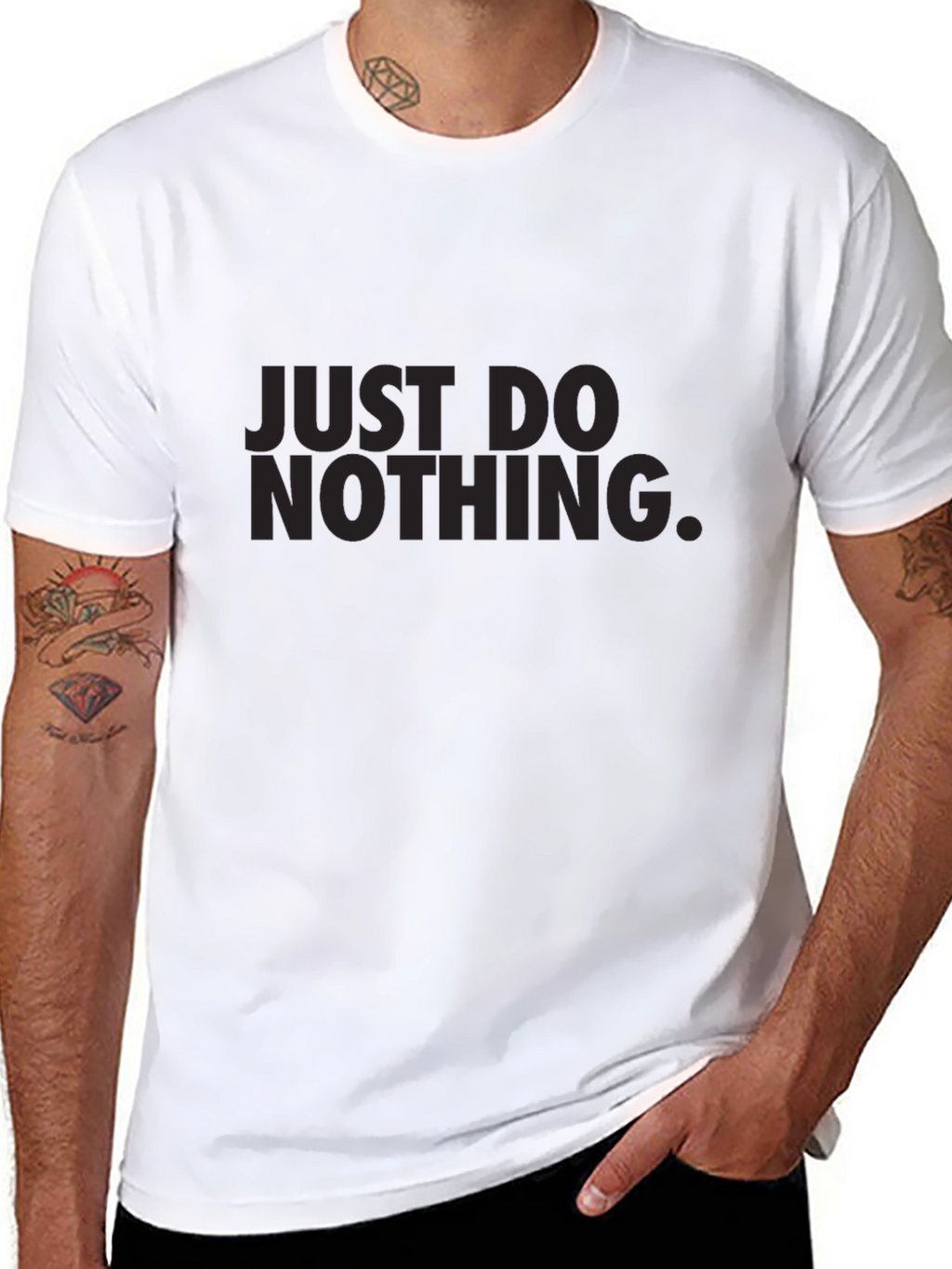 Just Do Nothing Graphic Tee - Mens Casual Shirt
