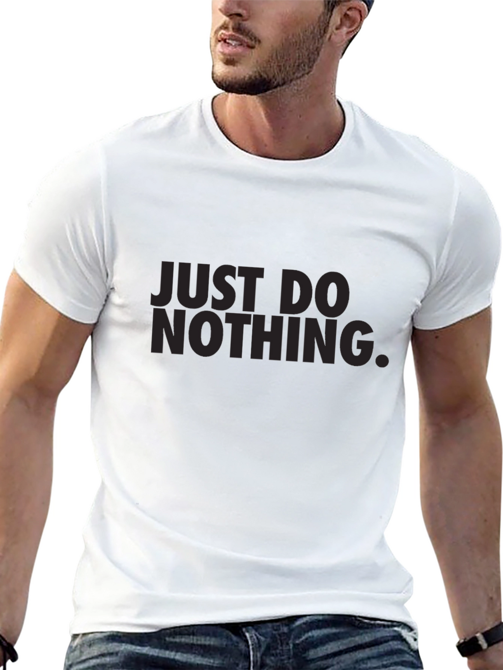 Just Do Nothing Graphic Tee - Mens Casual Shirt