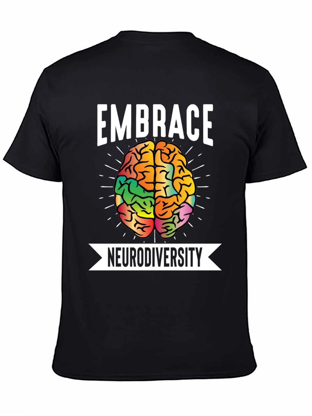 Embrace Neurodiversity T-Shirt Brain Graphic Tee