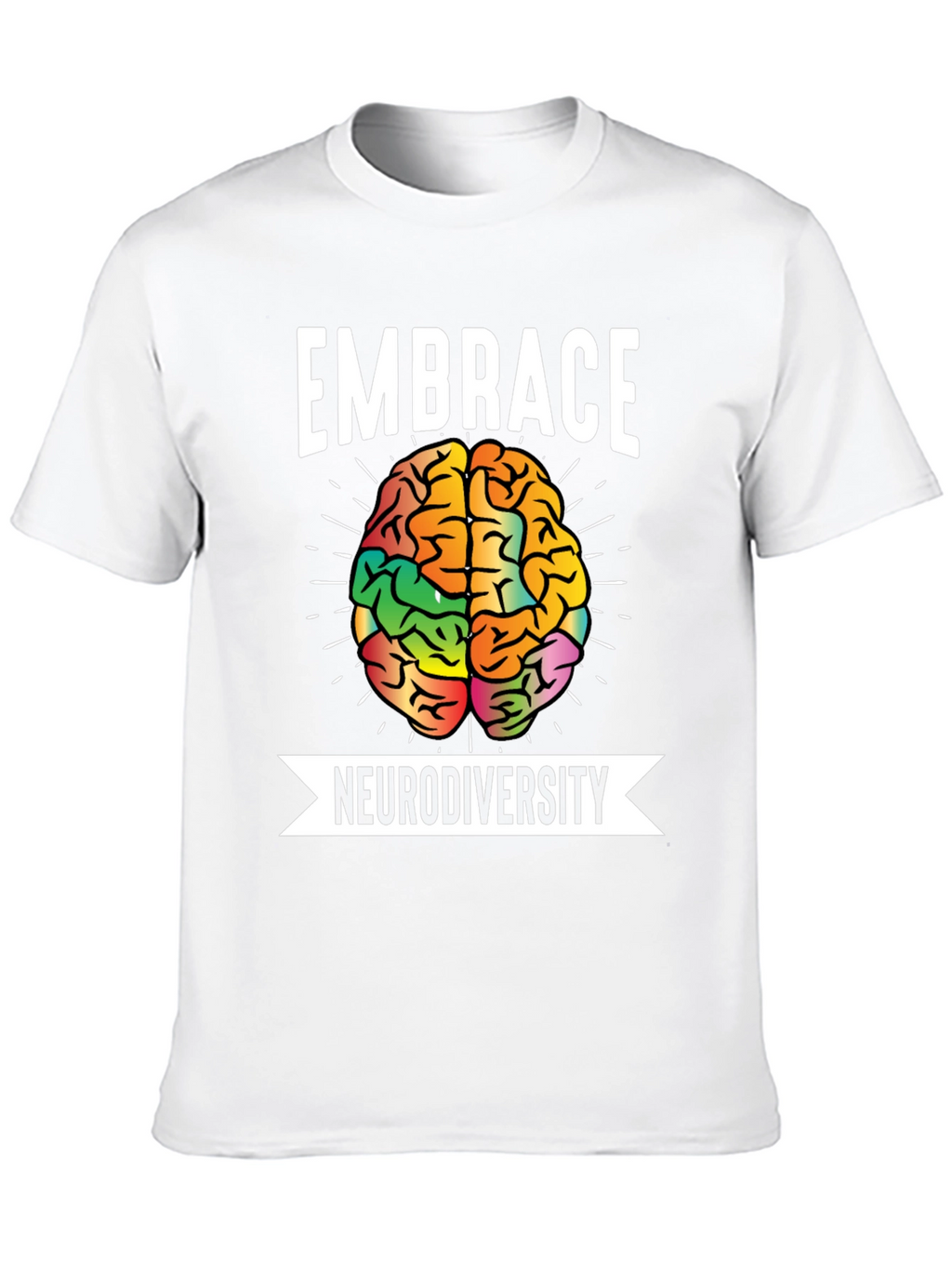 Embrace Neurodiversity T-Shirt Brain Graphic Tee