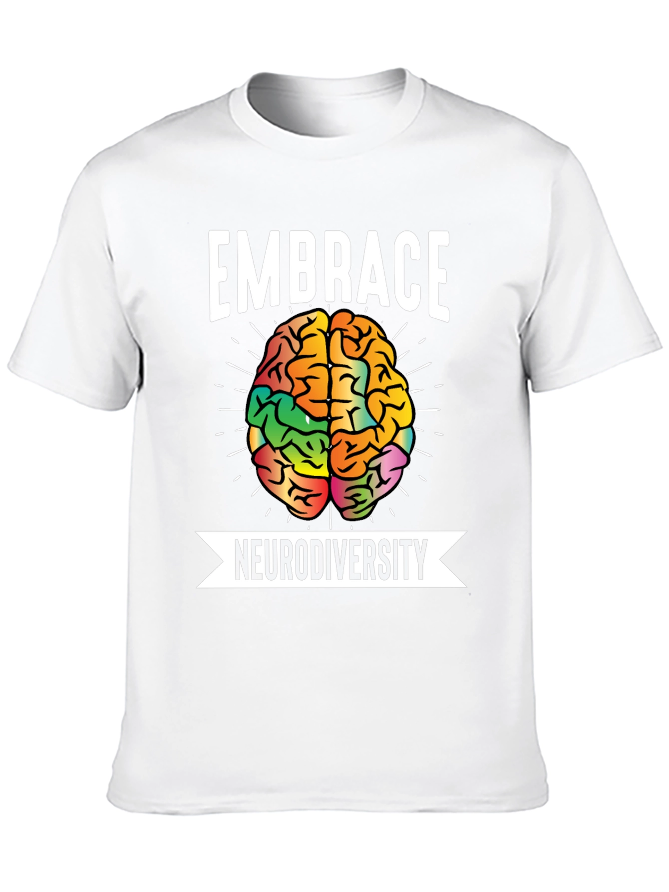 Embrace Neurodiversity T-Shirt Brain Graphic Tee