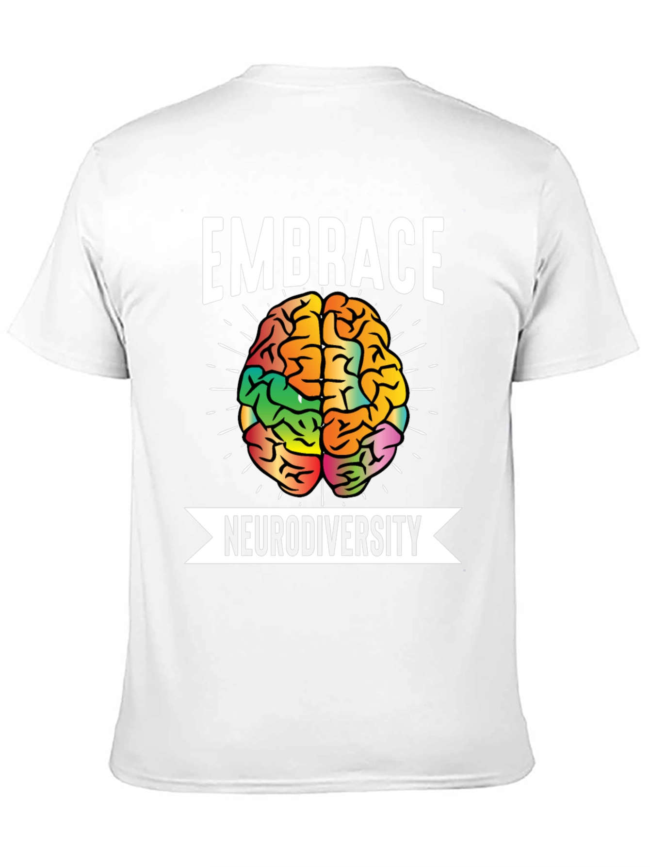 Embrace Neurodiversity T-Shirt Brain Graphic Tee