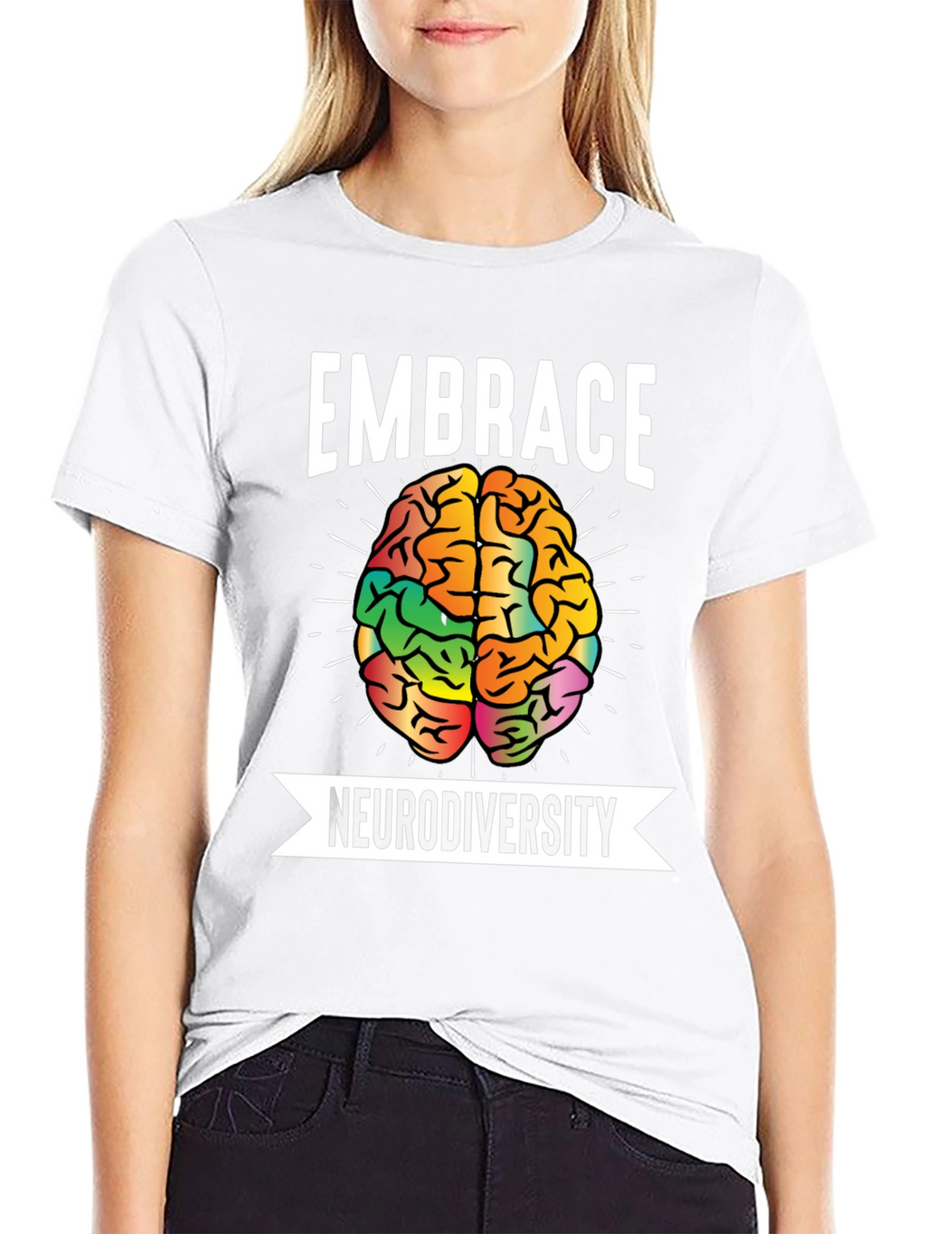 Embrace Neurodiversity T-Shirt Brain Graphic Tee