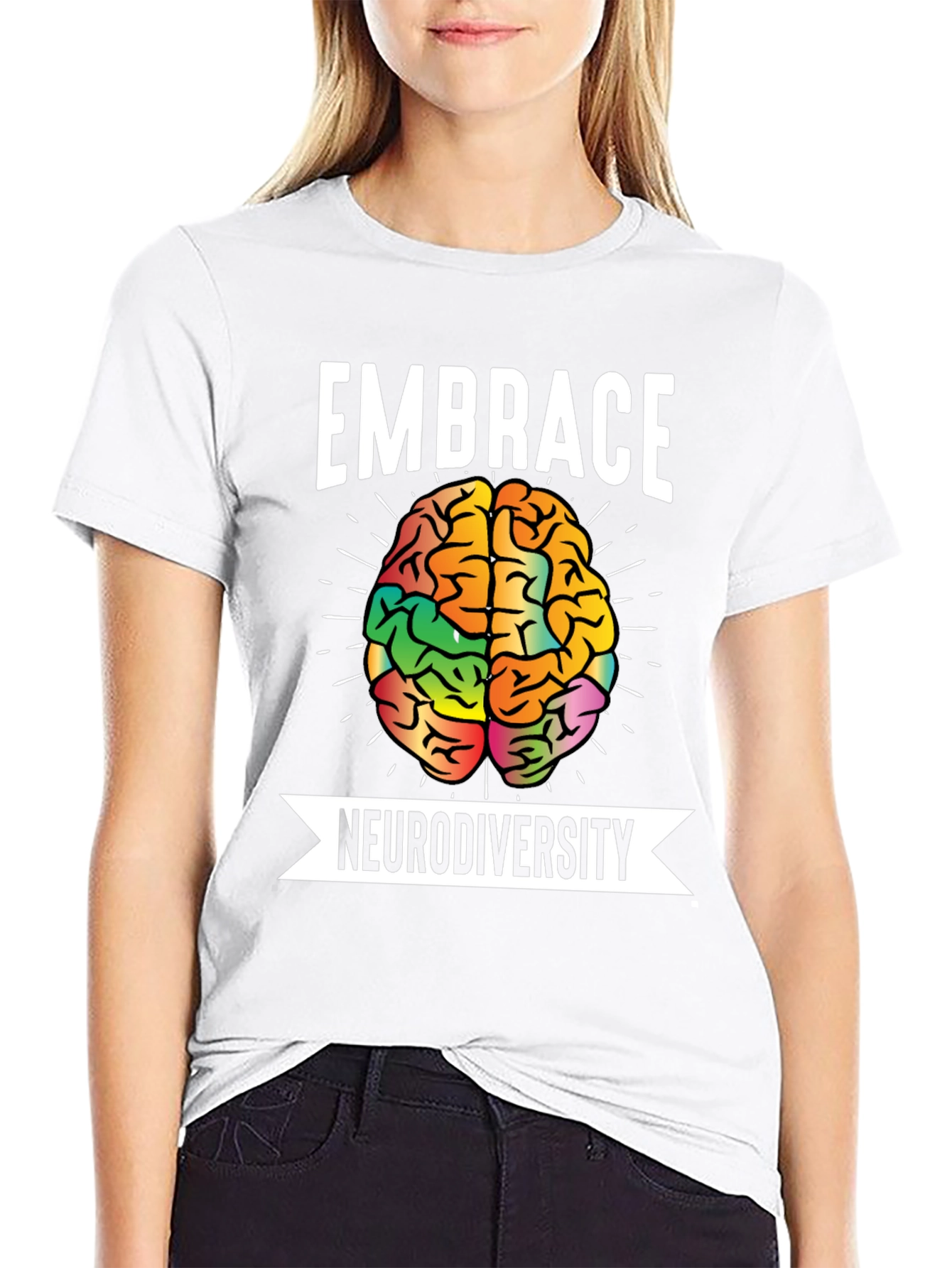 Embrace Neurodiversity T-Shirt Brain Graphic Tee